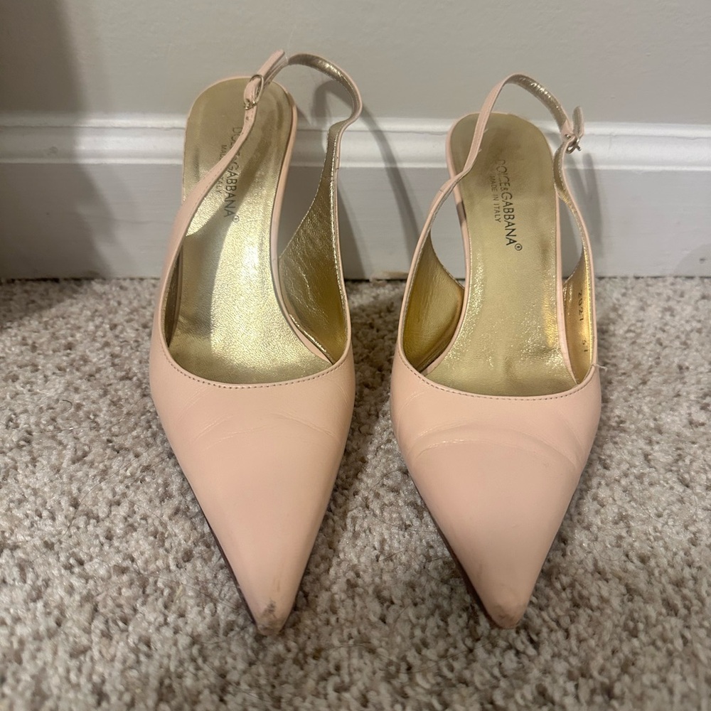 Vero Cuoio Blush Slingback Heels